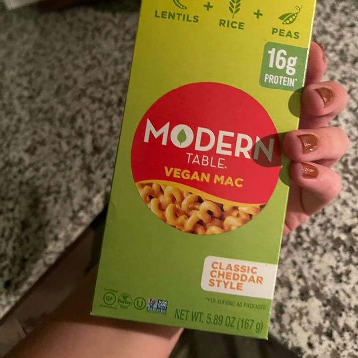 review photo of Modern Table Classic Cheddar Style VEGAN MAC shared by @elliejeanmcd on 11 Oct 2021 - review