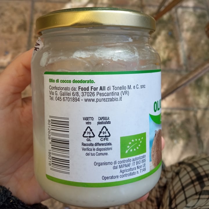 photo of Purezza bio Olio di cocco shared by @betu on  12 May 2022 - review