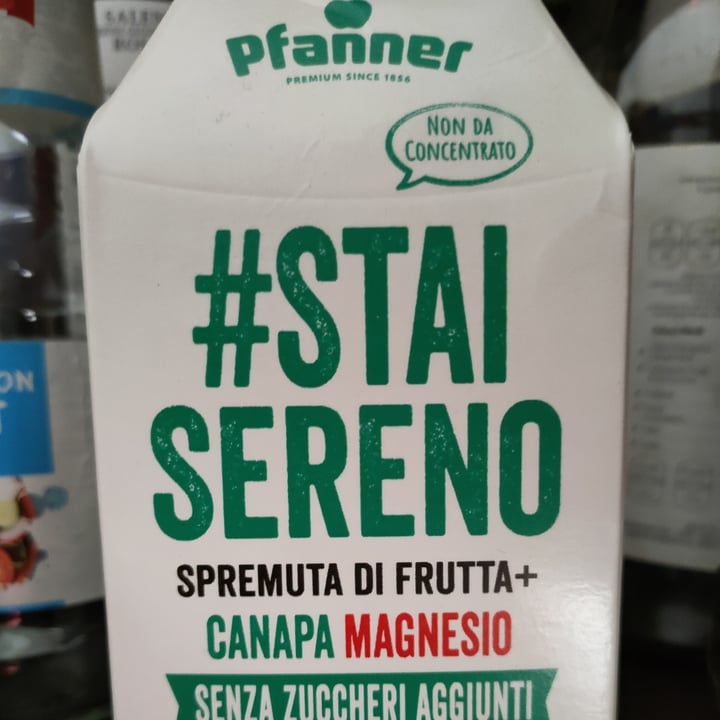 photo of Pfanner #StaiSereno Spremuta di frutta + canapa cannella shared by @federicabilion on  04 May 2022 - review