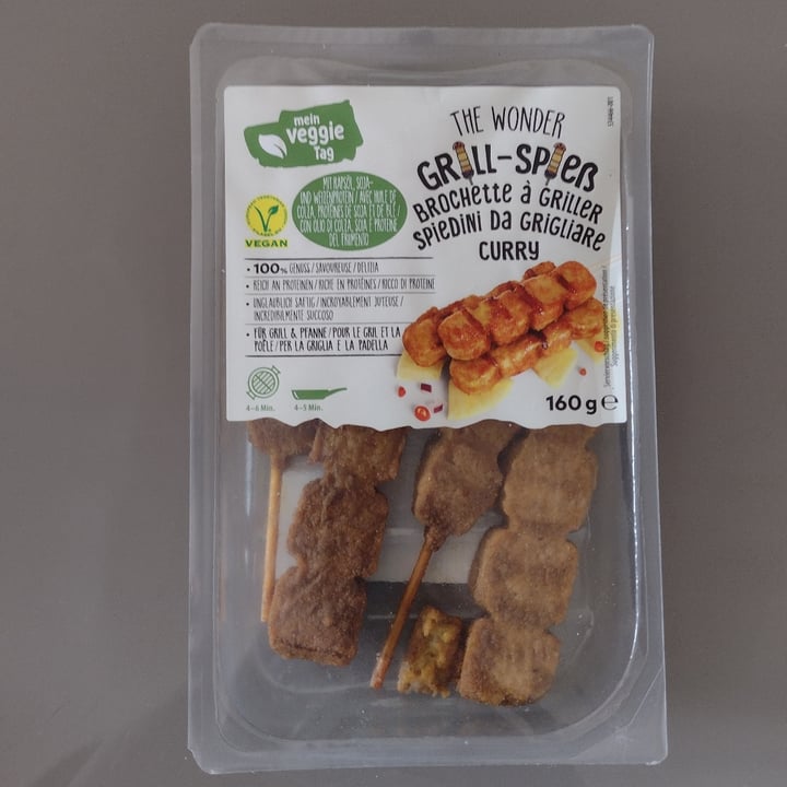 photo of Mein Veggie Tag The Wonder Grillspieß curry shared by @selvatika on  26 Oct 2021 - review