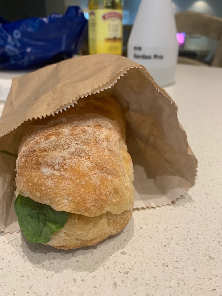 photo of Seattle Coffee Company Constantia Village Vegan Siracho Chicken Mayo and mozzarella sandwich shared by @judymiddup on  07 Aug 2019 - review