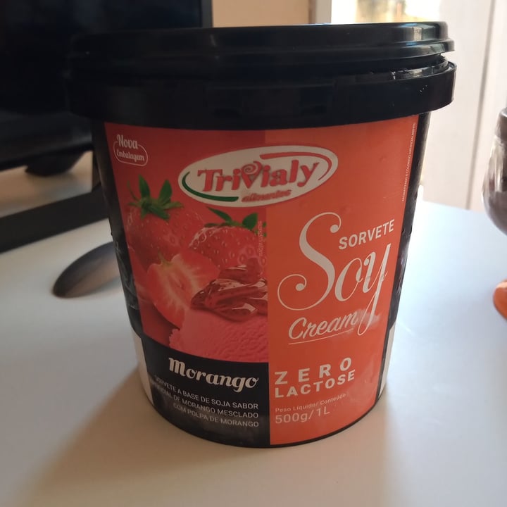 review photo of Trivialy Sorvete de soja sabor morango shared by @valessa on 25 Jan 2022 - review