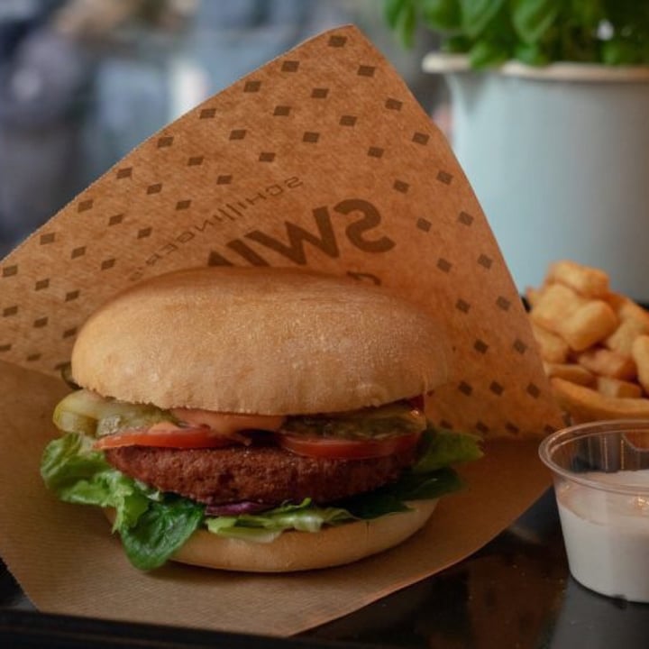 photo of Swing Kitchen - Real Vegan Burger Swing Burger shared by @veganismforfuture on  16 Aug 2020 - review