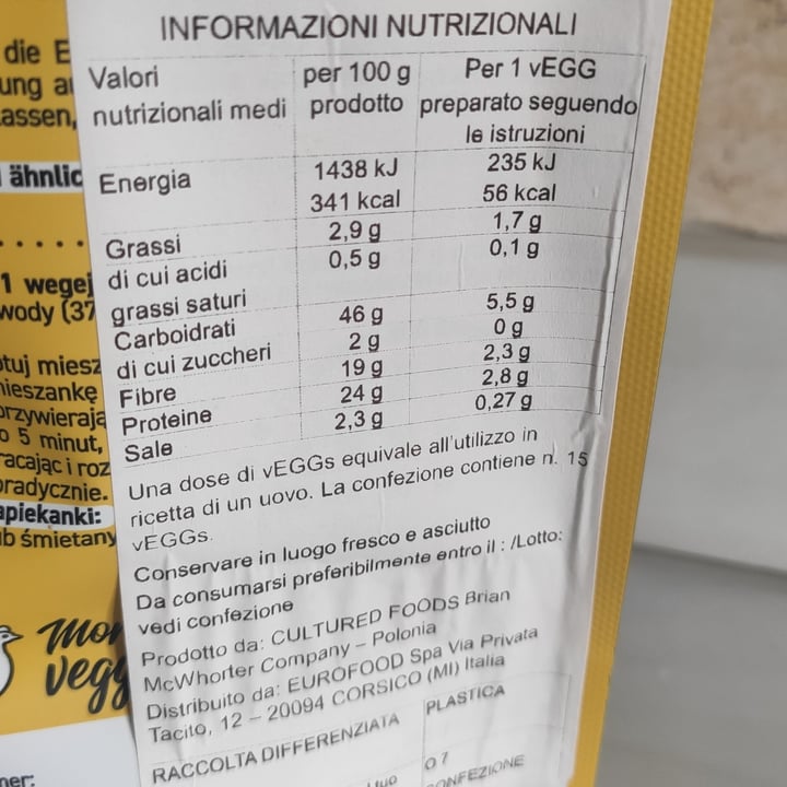 photo of Cultured Foods Vegan Egg Alternative For Omelette, Scramble, Cooking, Baking shared by @kemen on  09 Dec 2022 - review