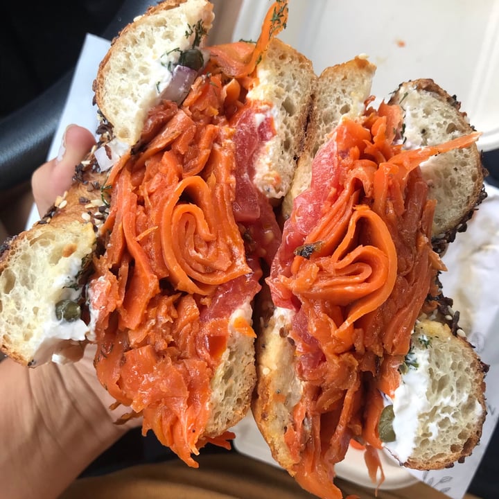 photo of The Little Kitchen Lox Bagel shared by @rachelsveganlife on  28 Sep 2021 - review