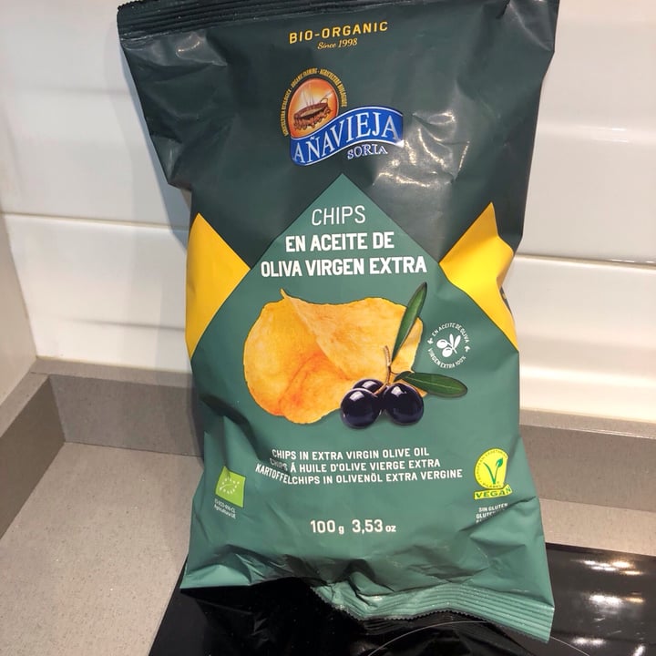 photo of Añavieja Chips en aceite de oliva virgen shared by @loula on  20 Mar 2022 - review
