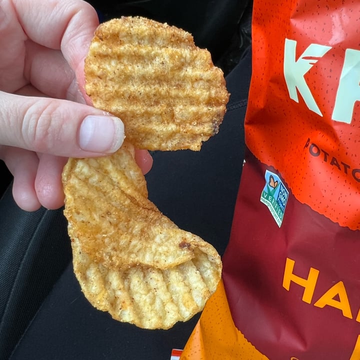 photo of Kettle Brand Habanero lime Krinkle Cut Chips shared by @ksvegan17 on  06 Aug 2022 - review