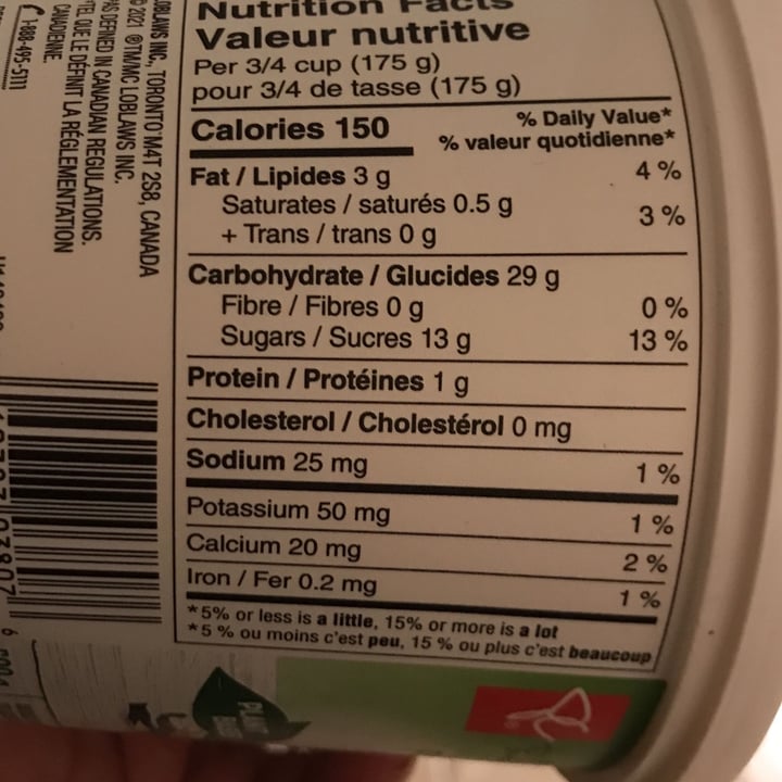 photo of Le choix du président Yogurt alternative Strawberry Vanilla Cultured Oat shared by @marie-louburelle on  04 Nov 2021 - review