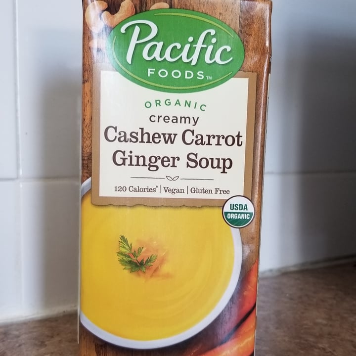 photo of Pacific Foods Creamy Cashew Carrot Ginger Soup shared by @jonedoe007 on  31 May 2020 - review
