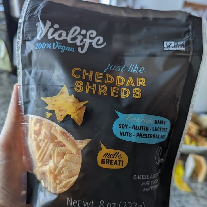photo of Violife Cheddar shreds shared by @beachbummum on  04 Feb 2022 - review