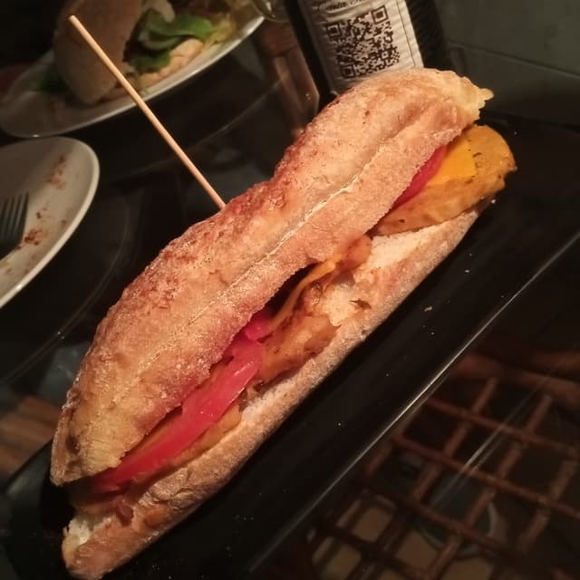 Foto do prato “Bocadillo de vegalomo”