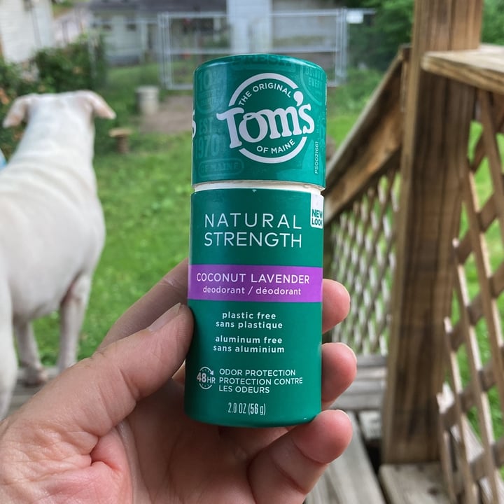 review photo of Tom's of Maine coconut lavender deodorant plastic free shared by @terryberrybee on 31 May 2022 - review