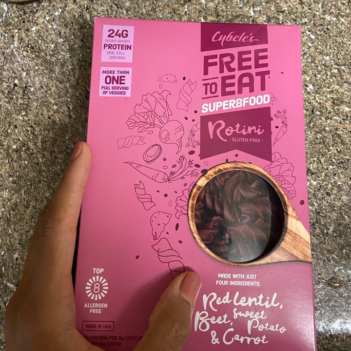 review photo of Cybele's Free To Eat Superfood Rotini shared by @veganflowerchild on 02 Nov 2020 - review