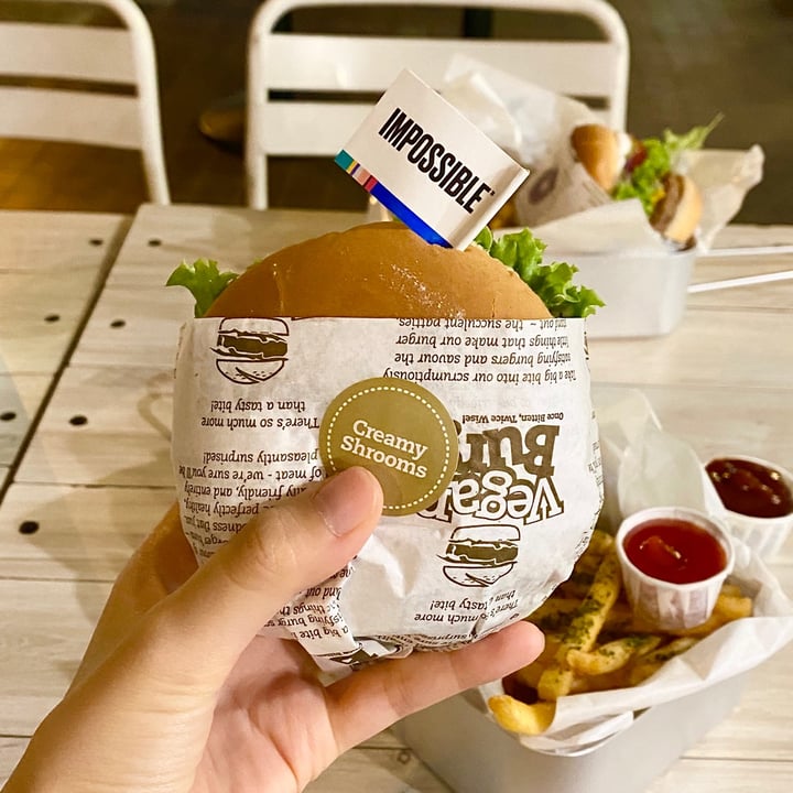 photo of VeganBurg Singapore Creamy Shrooms Burger shared by @summerong on  17 Oct 2020 - review