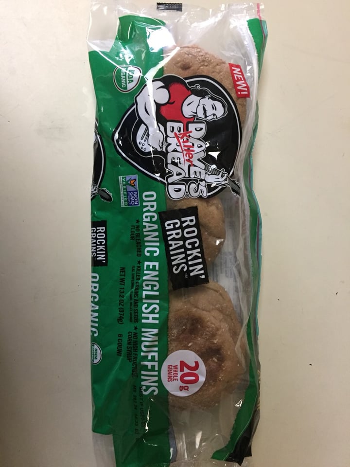 review photo of Dave's Killer Bread Organic English Muffins shared by @heathielu on 12 Aug 2019 - review