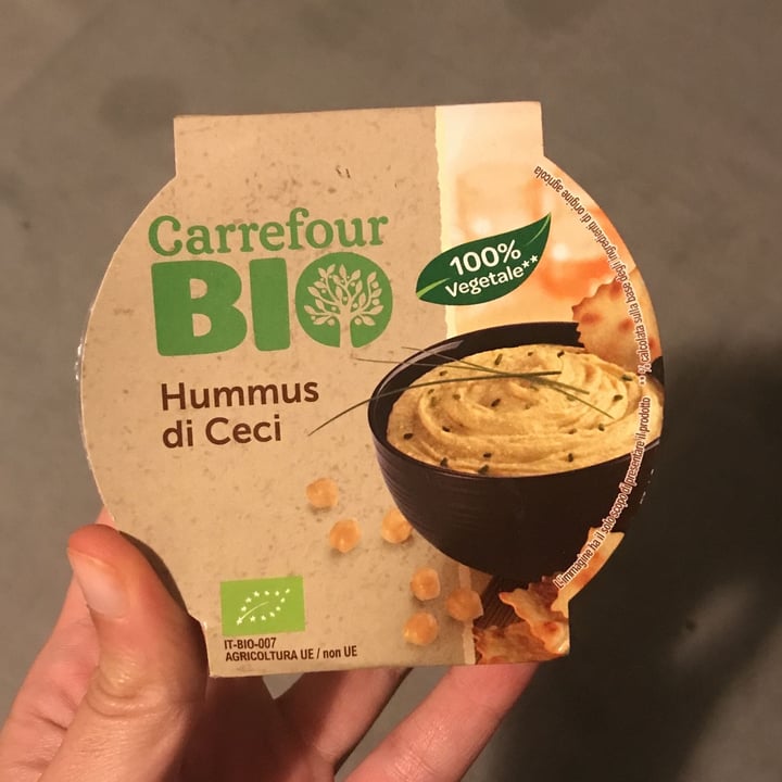 photo of Carrefour Bio Hummus di ceci shared by @laurafalc92 on  20 Sep 2022 - review