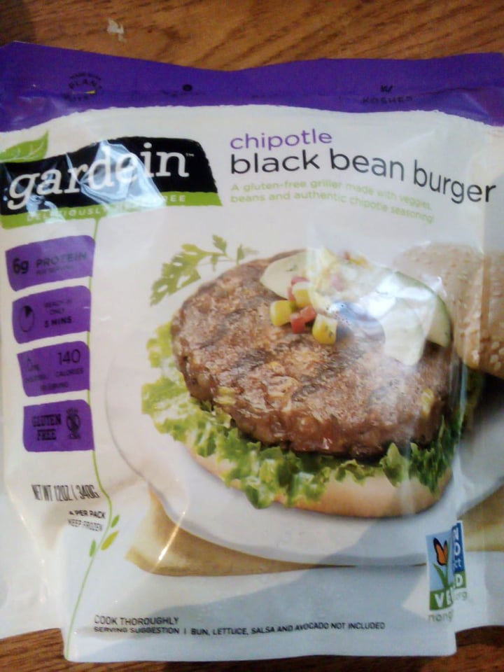 photo of Gardein Chipotle Black Bean Burger shared by @salemsantos on  16 Feb 2020 - review