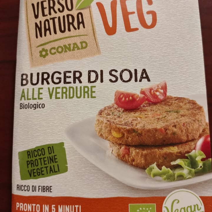photo of Verso Natura Conad Veg Burger Di Soia alle Verdure shared by @manuelita111 on  15 Jan 2022 - review