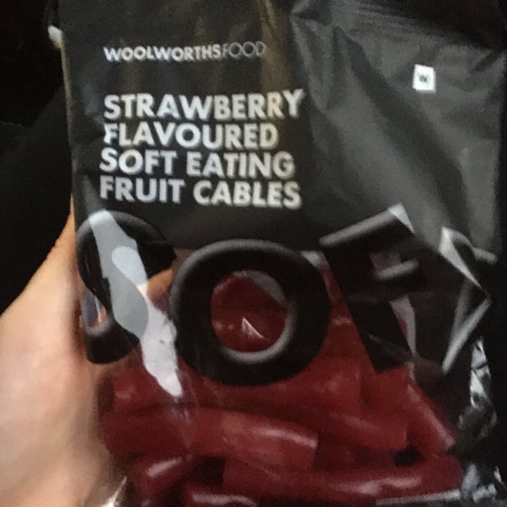 photo of Woolworths Food Strawberry Flavoured Soft Eating Fruit Cables shared by @elliev99 on  08 Sep 2020 - review