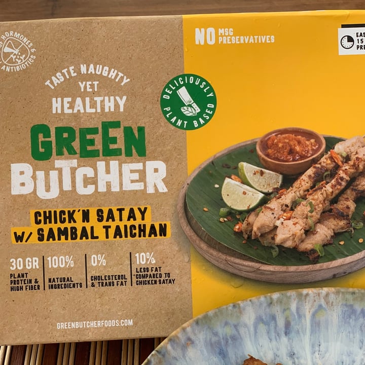 photo of The Green Butcher Chick’n Satay w/ Sambal Taichan shared by @muni on  01 Jun 2021 - review