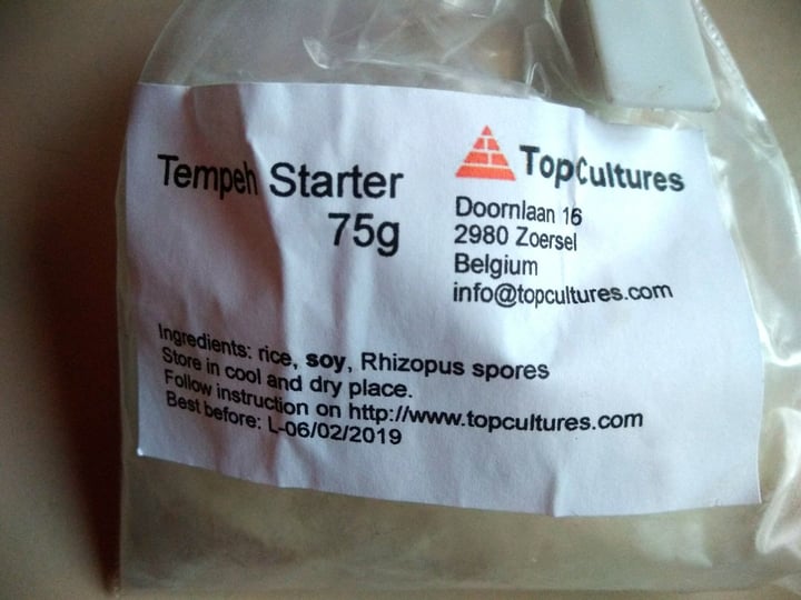 photo of TopCultures Tempeh Starter shared by @ravanellocurioso on  17 Feb 2020 - review