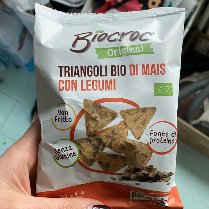 photo of Biocroc Triangoli Di Mais Biologici Con Legumi shared by @robertaintrona on  29 Mar 2022 - review