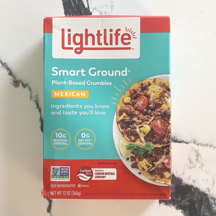 photo of Lightlife Smart Ground Meatless Mexican Crumbles shared by @stephaniearagon on  31 May 2022 - review