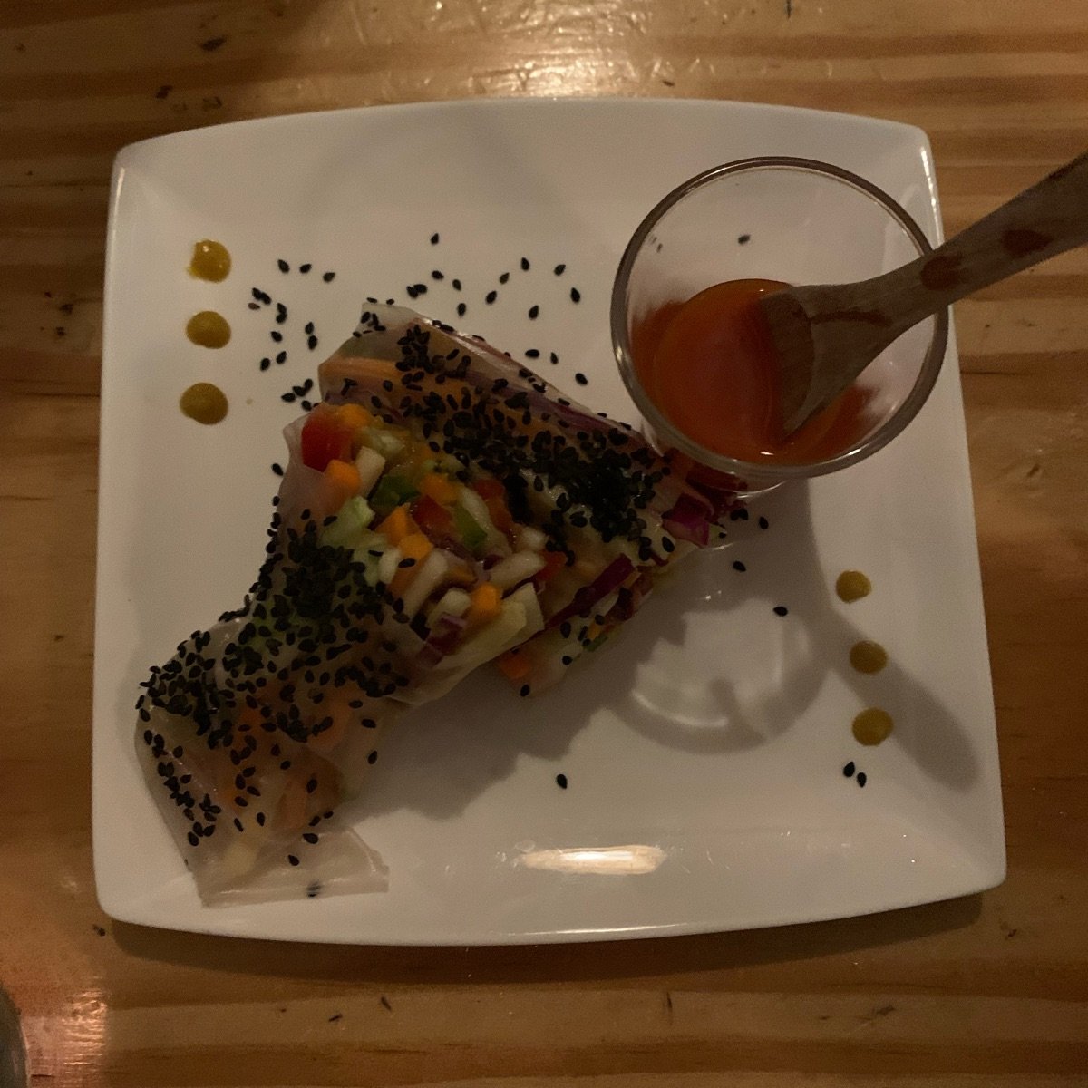 Spring Roll at Bambú restaurant vegetariano - Review by @pltlife56 ...