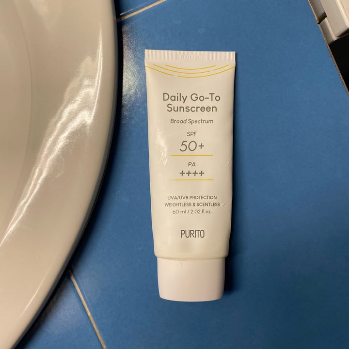 photo of Purito Daily Go-to Sunscreen Spf 50+  shared by @ilariabiancolatte1 on  25 Aug 2022 - review
