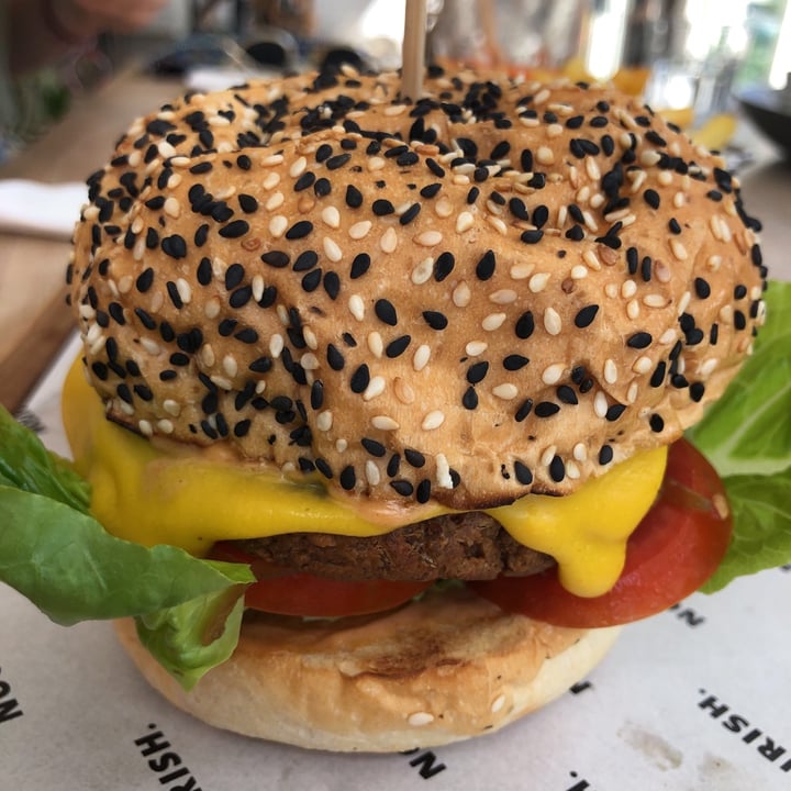 photo of NOURISH CAFE Holly Vegan Burger shared by @jalford on  15 May 2021 - review