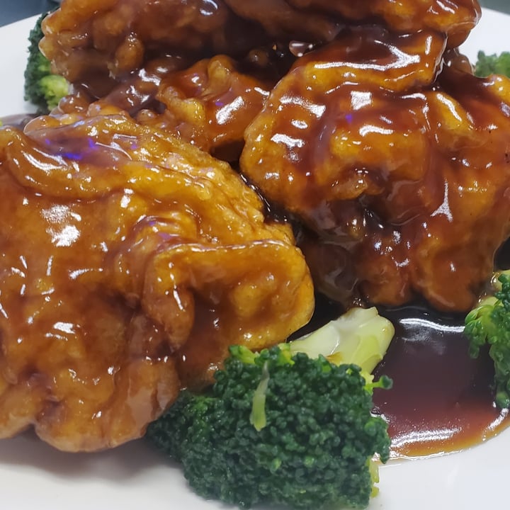 review photo of Pinellia Vegan Asian Restaurant Orange Seitan shared by @sunny4earth on 27 Feb 2022 - review