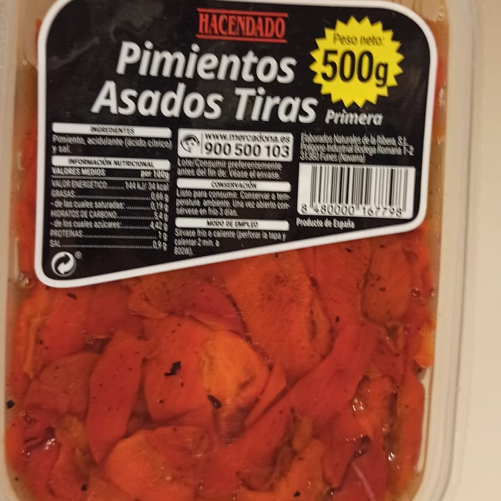 review photo of Hacendado Pimientos asados shared by @shukaldari on 22 Oct 2021 - review