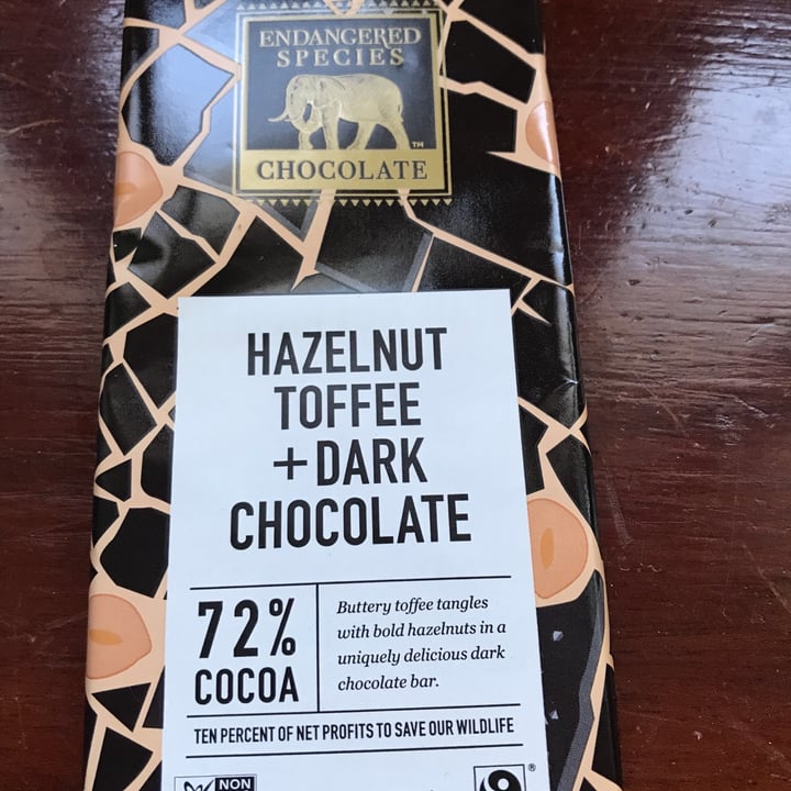 photo of Endangered Species Chocolate Hazelnut Toffee Dark Chocolate shared by @john00 on  02 Apr 2021 - review