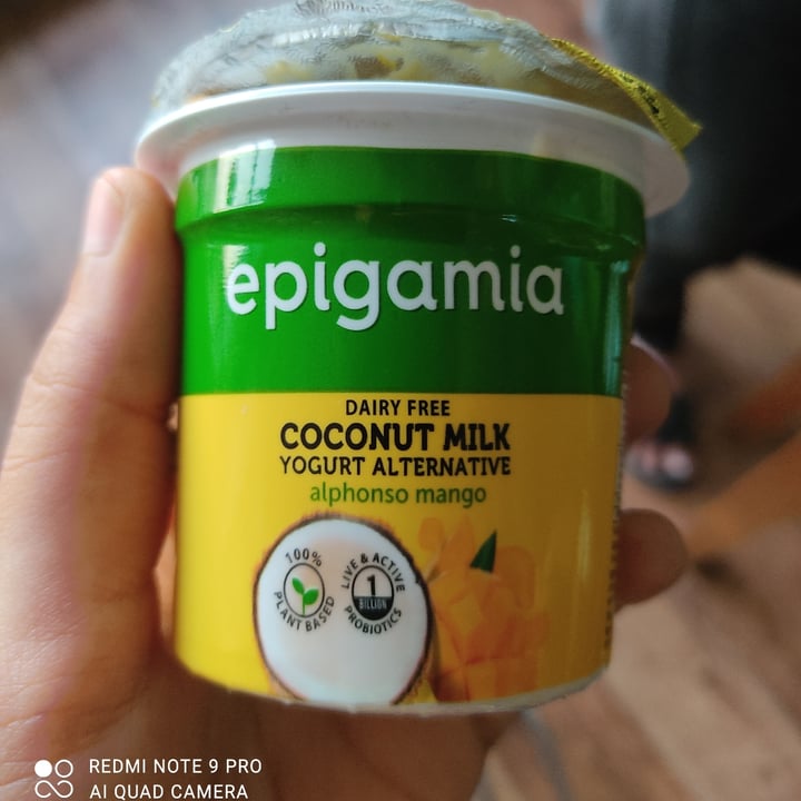 review photo of Epigamia Coconut Milk Yoghurt Alphonso Mango shared by @veera on 31 Dec 2020 - review