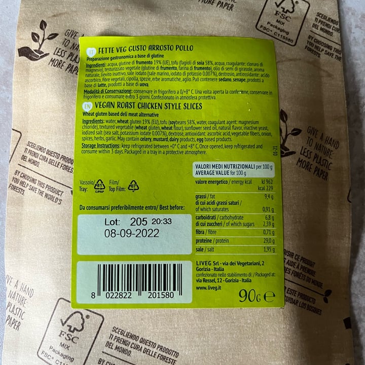 review photo of Liveg Affettato pollo veg shared by @ele0nora on 05 Jul 2022 - review