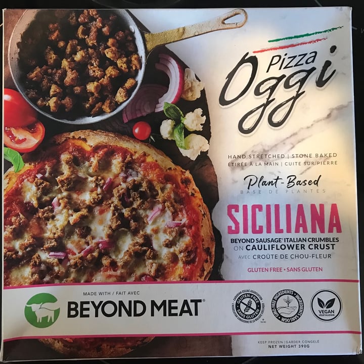 photo of Oggi Foods SICILIANA – BEYOND MEAT PIZZA shared by @xxxmissmunsterxxx on  04 Oct 2020 - review