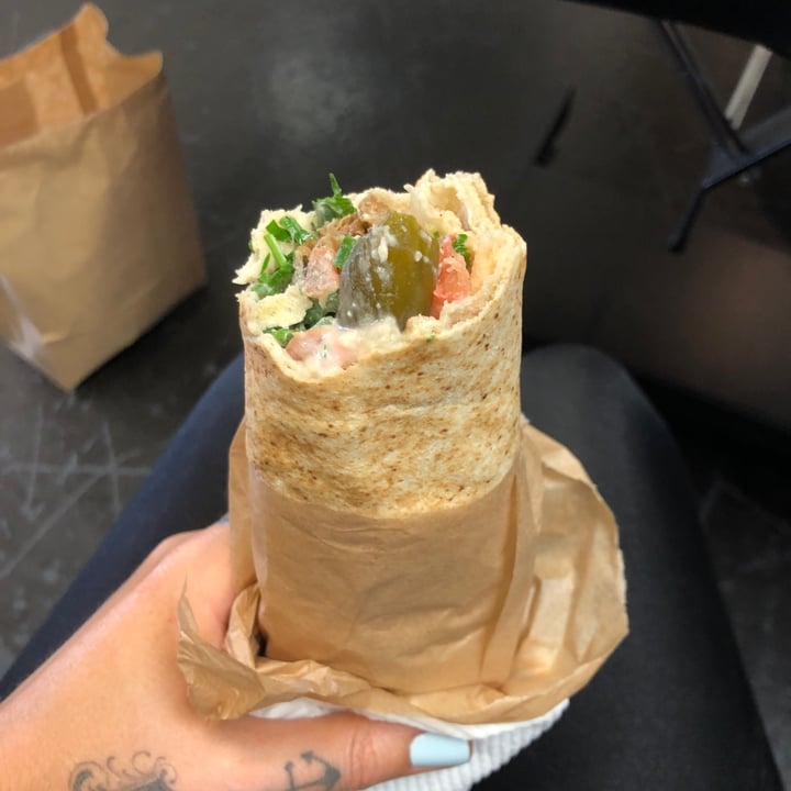 photo of Vegan Lebanese Street Food Kafta wrap shared by @callyjoart on  20 Dec 2020 - review