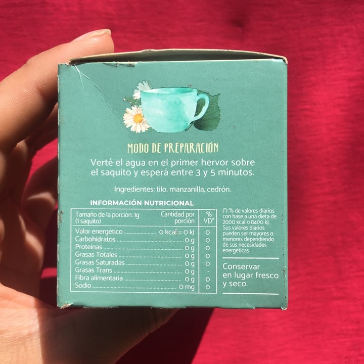 review photo of La Virginia té de tilo, manzanilla y cedrón shared by @arixxj on 24 Sep 2021 - review