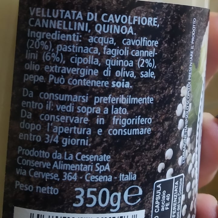 review photo of Puri&duri cavolfiore, cannellini e quinoa in vellutata shared by @fabb on 22 Feb 2022 - review