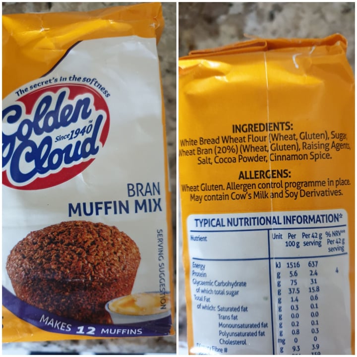 photo of Golden cloud Muffin mix shared by @tilana85 on  19 May 2020 - review
