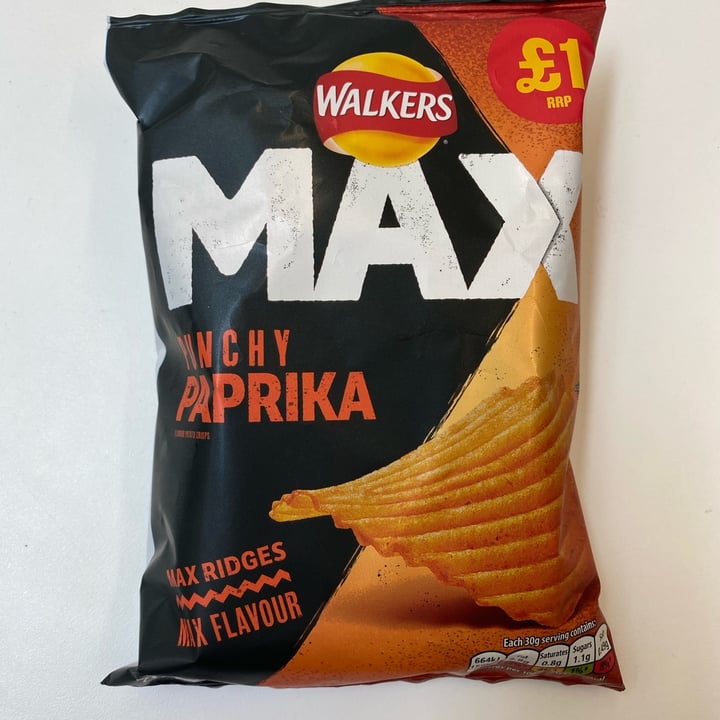 photo of Walkers Max Punchy Paprika shared by @jamesm on  12 Mar 2022 - review