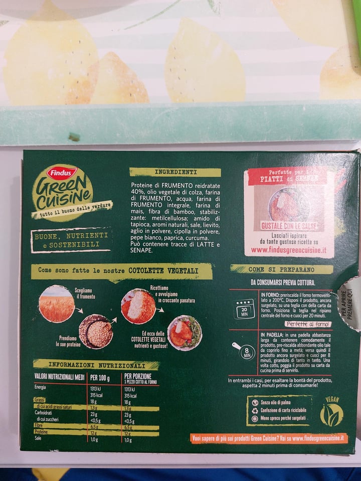 photo of Findus Cotolette vegetali shared by @paolaelia22 on  23 Jun 2022 - review