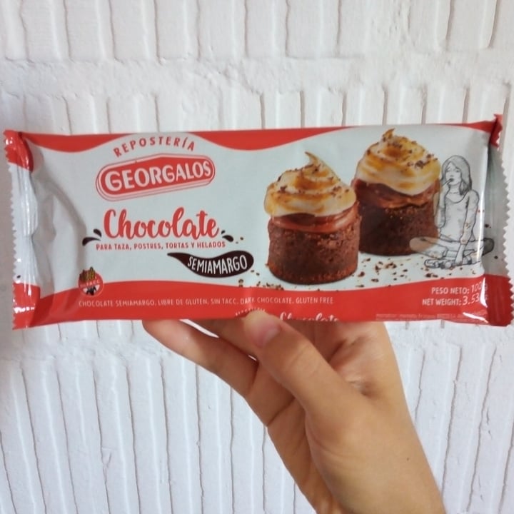 photo of Georgalos Chocolate Semiamargo shared by @nataliadelvalle on  05 Mar 2021 - review