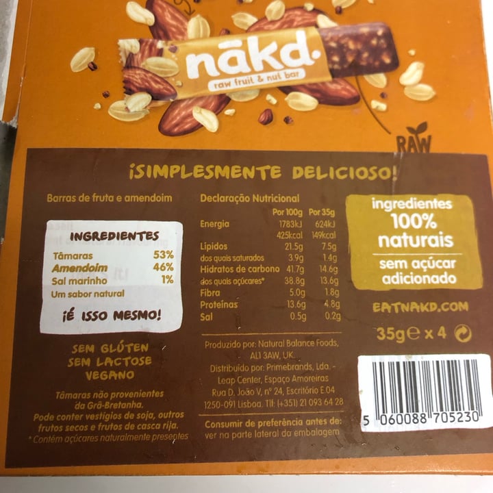 photo of Nākd. Peanut Delight shared by @claudiaalmeida on  27 Sep 2022 - review