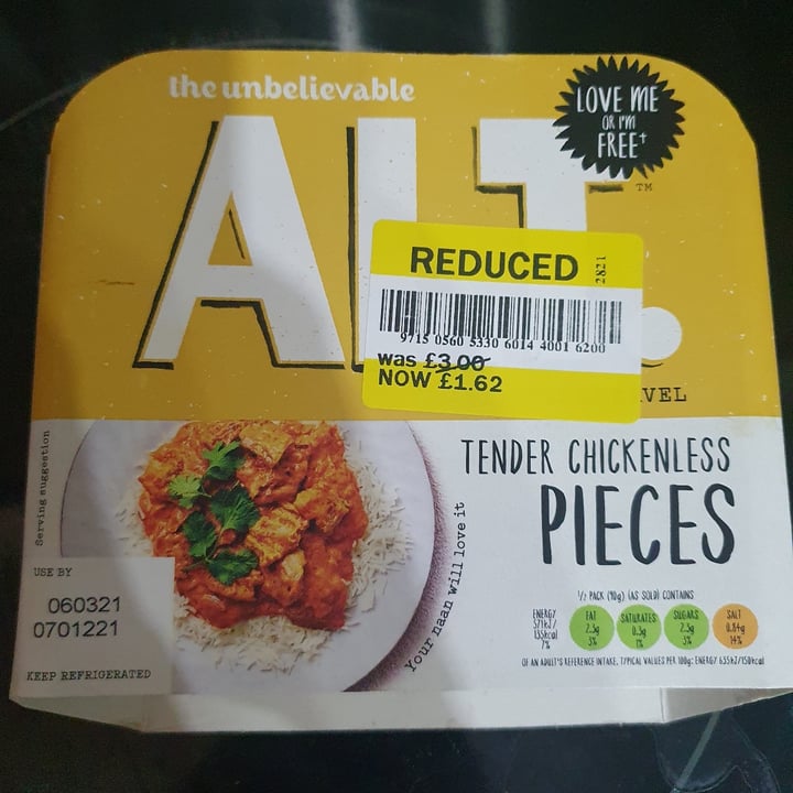photo of The Unbelievable ALT. Tender chickenless pieces shared by @aamanda82 on  10 Mar 2021 - review