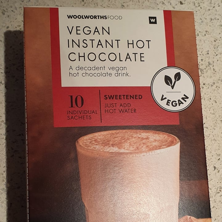 photo of Woolworths Food Vegan instant Hot Chocolate shared by @aaronjooste on  08 Jul 2021 - review