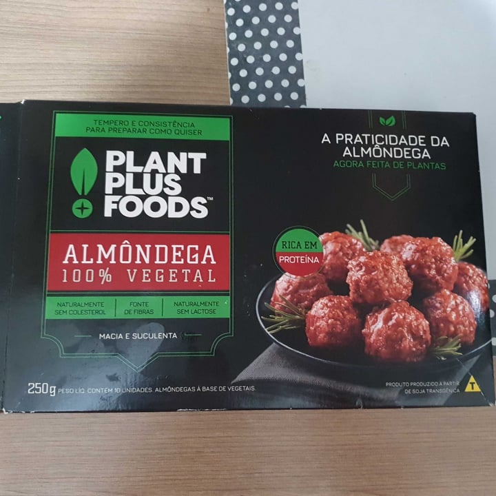 photo of Plant Plus Foods Almôndega Vegetal shared by @nananicolau on  19 Jun 2022 - review