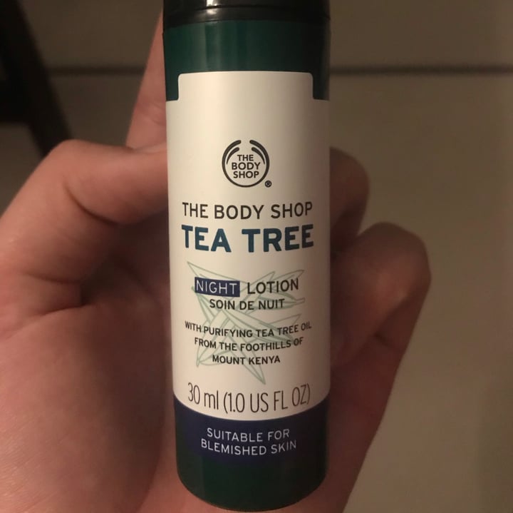 photo of The Body Shop Tea Tree Night Lotion shared by @lvg on  31 May 2020 - review