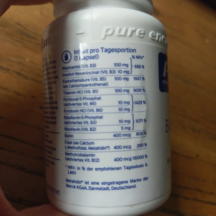 photo of Pure Encapsulations B-Complex Plus shared by @bettythegerman on  30 Jun 2021 - review