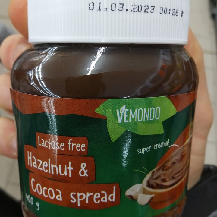 review photo of Vemondo lactose free hazelnut & cocoa spread shared by @loveforanimals on 21 Mar 2022 - review